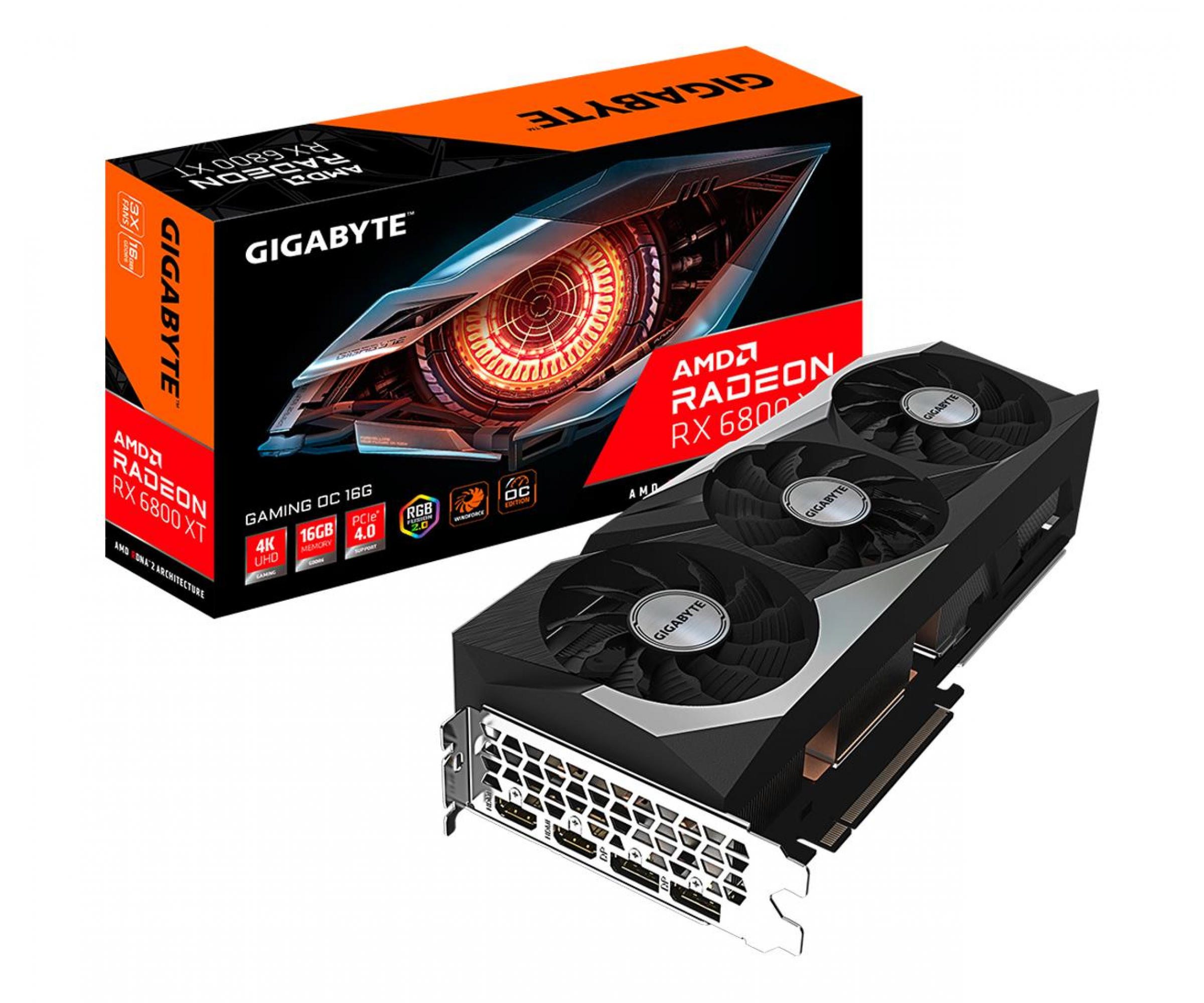 Placa de Video GIGABYTE Radeon RX6800 OC 16G / XT 