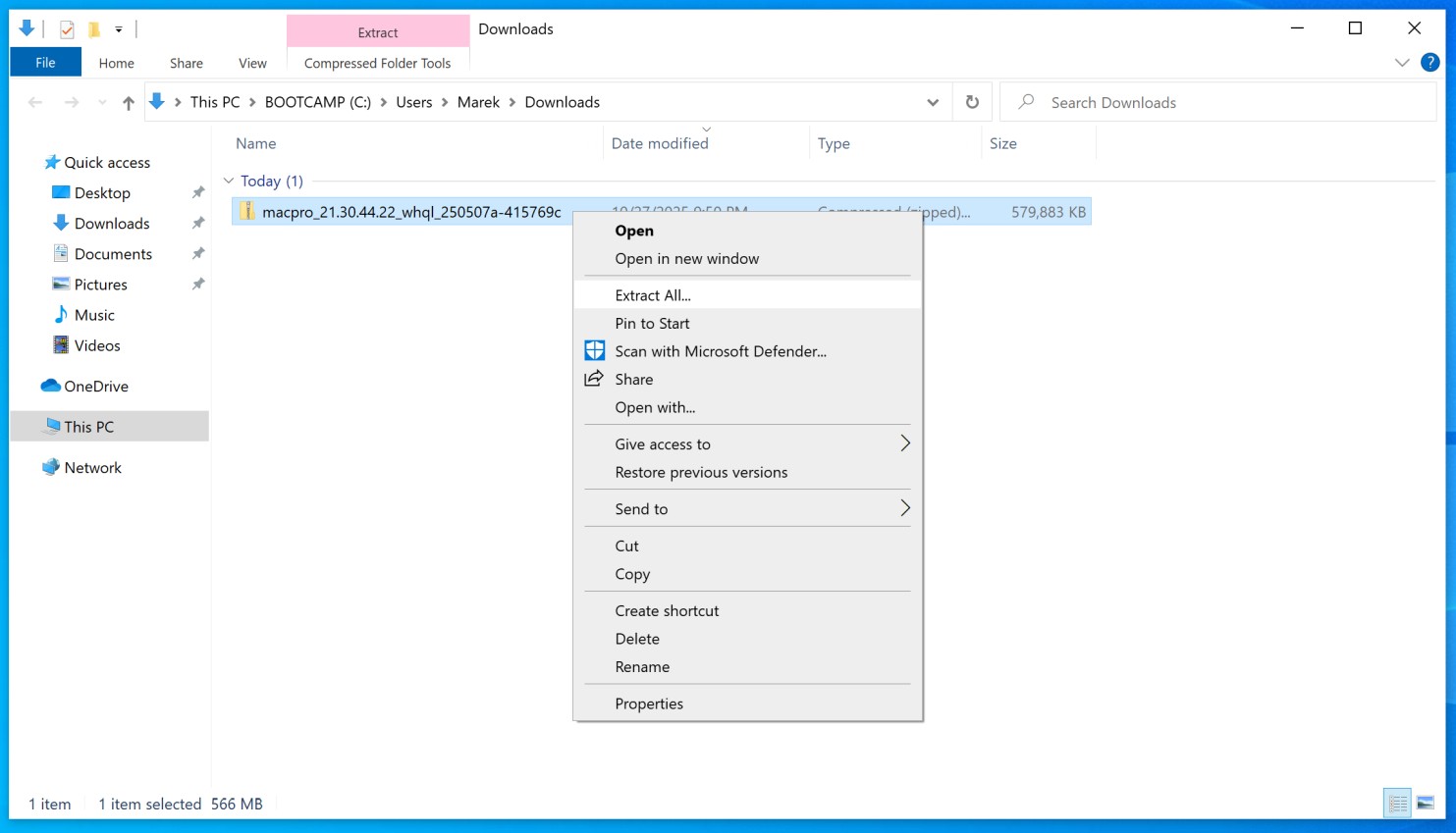 Installing Windows 10 on Mac Pro 7,1 (2019)