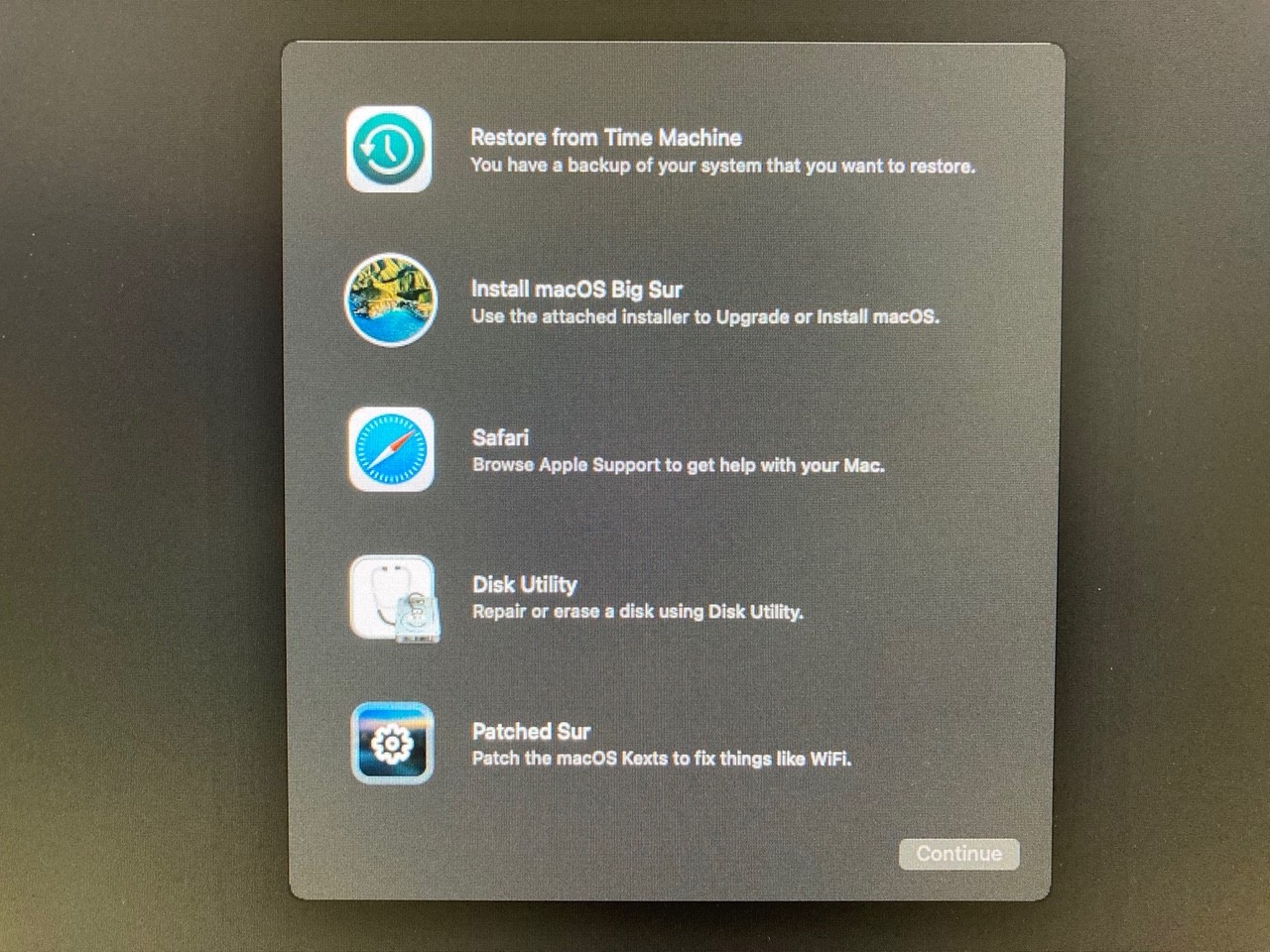install big sur on unsupported mac with patched sur