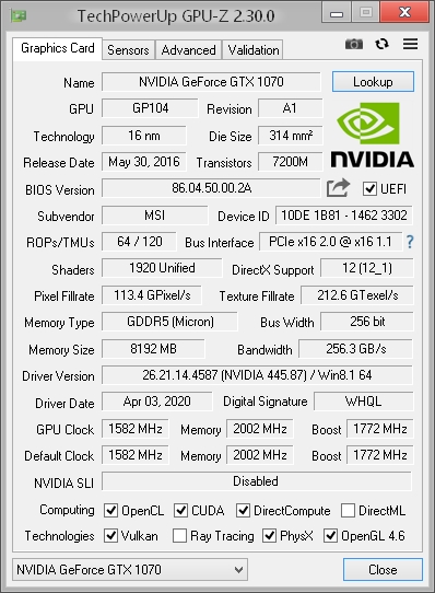 Why my graphics card shows incorrect 2,5 GT/s or 8,0 GT/s link speed